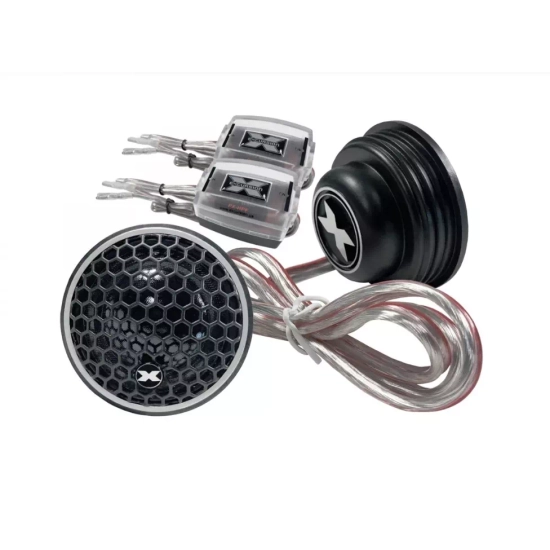 Excursion PX-1S  2 samochodowe głośniki wysokotonowe (tweetery) SQ, jedwabne kopułki 26mm - 4ohm, 100/200W, 94dB, 2.2-30kHz, zwrotnice HP, głębokość 2